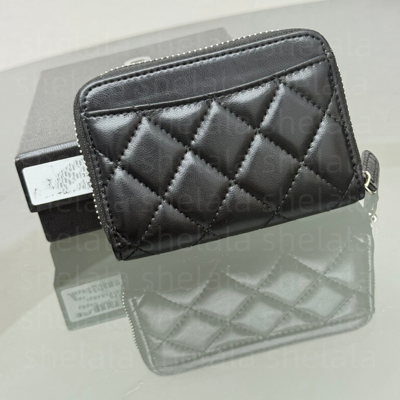 Fashionable and classic Daling grid card bag wallet top-quality zipper flip cover unbeatable texture ample card slots exquisite workmanship