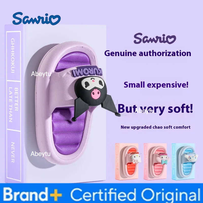 Sanrio Cute Family Slippers Kawai Slides Kuromi EVA Shoes Soft Antislip Sweet Cinamoroll H251230