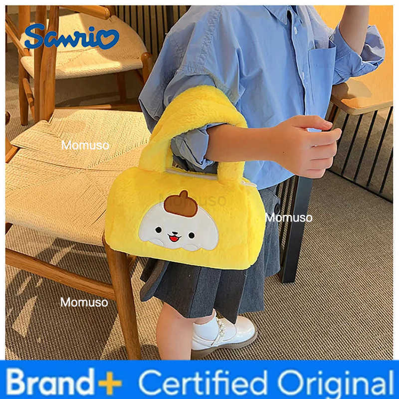 Sanrio Cartoon Plush Crossbody Bag for Girls Cute Strawberry Bear Handbag Stylish Backpack Cross-Border Popular Children Shoulder Bag H251230