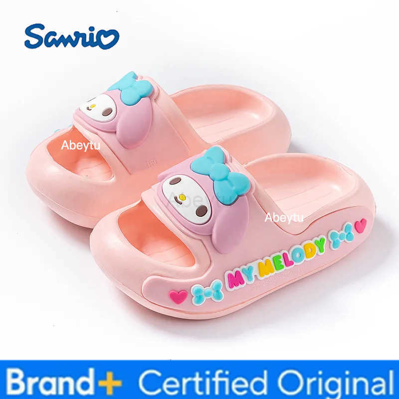 Sanrio 2025 New Kids Summer Sandals Boys Girls Indoor Non Slip Flip Flops Parent Child Slippers H251230