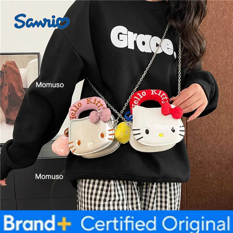 Sanrio New Cartoon Hello Kitty Advanced Chain Crossbody Bag Kawaii Mini Girl Handbag Cute And Stylish Cartoon Bag Girl Gift H251230
