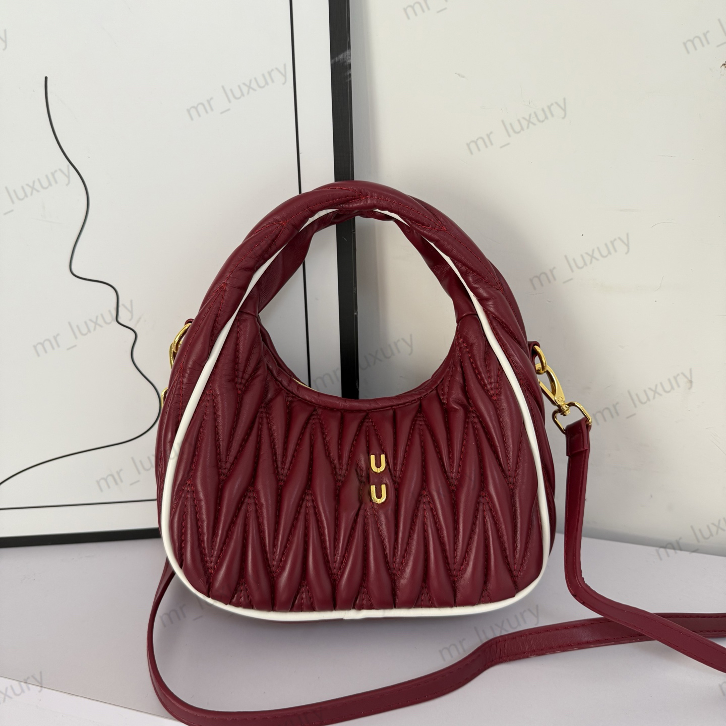 Designer Shoulder Bags Classic Wrinkle Leather Handbag Luxury Hobo Bag Cross Body Bag Womans Underarm Bag Muti Color Women Shoulder Bags