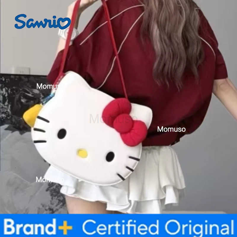 Sanrio Anime Hello Kitty Kawaii Shoulder Bag Storage Travel Messenger Bag Daily Commuting High-Capacity Girls Birthday Gift H251230