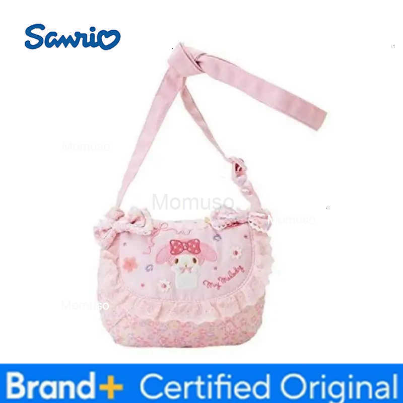 Sanrio Newest Kawaii Japanese My Melody Sweet and Cute Girl Heart One Shoulder Crossbody Bag Decorative Birthday Gift for Girl H251230