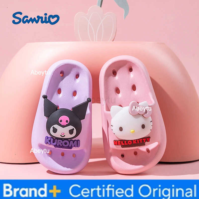 Sanrio genuine childrens slippers cartoon indoor non-slip quick-dry slippers soft-soled light slippers for girls H251230