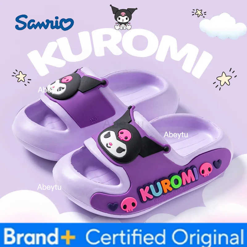 Sanrio 2025 New Kids Summer Sandals Boys Girls Indoor Non Slip Flip Flops Parent Child Slippers H251230