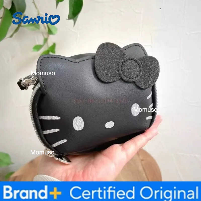 Sanrio 2025 New Arrival Hello Kitty Cartoon Daily Hand-Carrying Kawaii Small Bag Anime GirlS Heart Cute Makeup Bag Pu Coin Wallet Gift H251230
