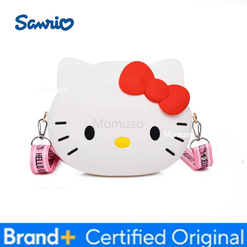 Sanrio Hello Kitty Silicone Crossbody Bags Women Girls Kawaii 11cm/19cm Messenger Bag 3d Shoulder Small Purse Phone Bag Girlfriend Gift H251230