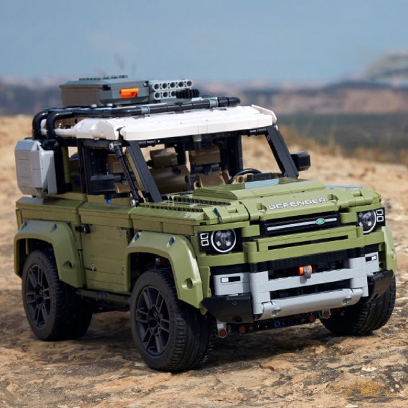 Cross-border new mechanical set Land Rover Defender off-road car small particle building toy Free shipping