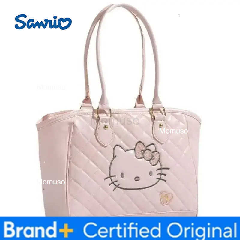 Sanrio Portable Hello Kittys Tote Bag Bags for Woman Crossbody Bag Cute Shoulder Girl Gift Large Capacity Go Out Travel H251230