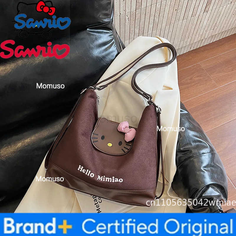 Sanrio Hello Kitty New Womens Handbag High Quality Girls Shopping Backpack Cartoon Versatile Multi Functional Use Shoulder Bag H251230