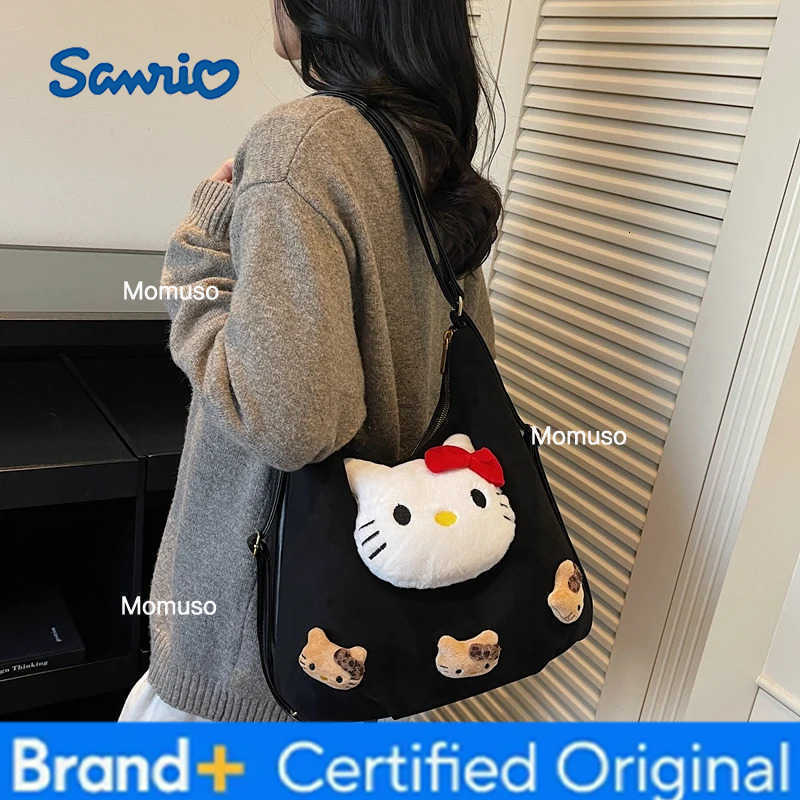 Sanrio HellokittyBackpack Bag Womens Winter New Fashion All-match Shoulder Crossbody Hand Tote Bag Multi-function Backpack H251230