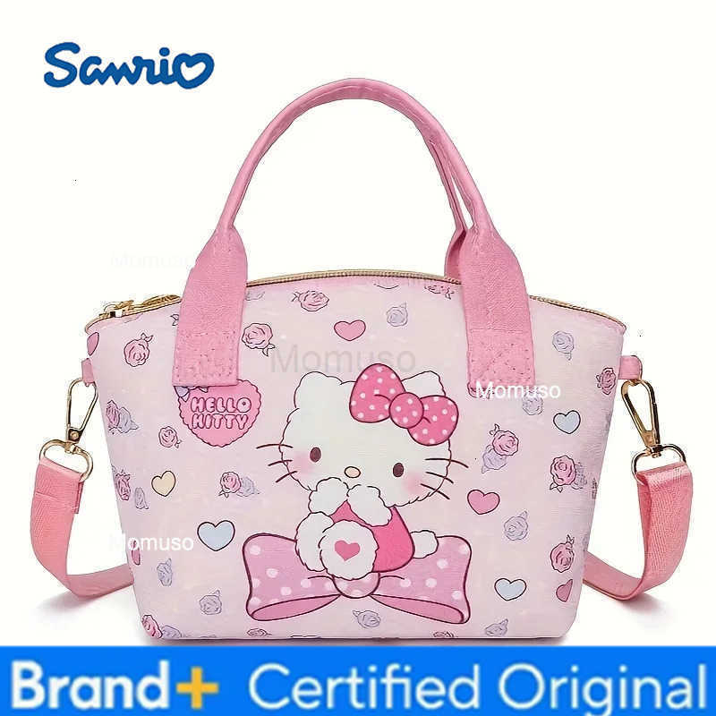 Sanrio Lovely Cinnamoroll Hello Kitty Tote Handbag Stylish Versatile with Adorable Kuromi Mymelody Prints Perfect Shoulder Bag H251230