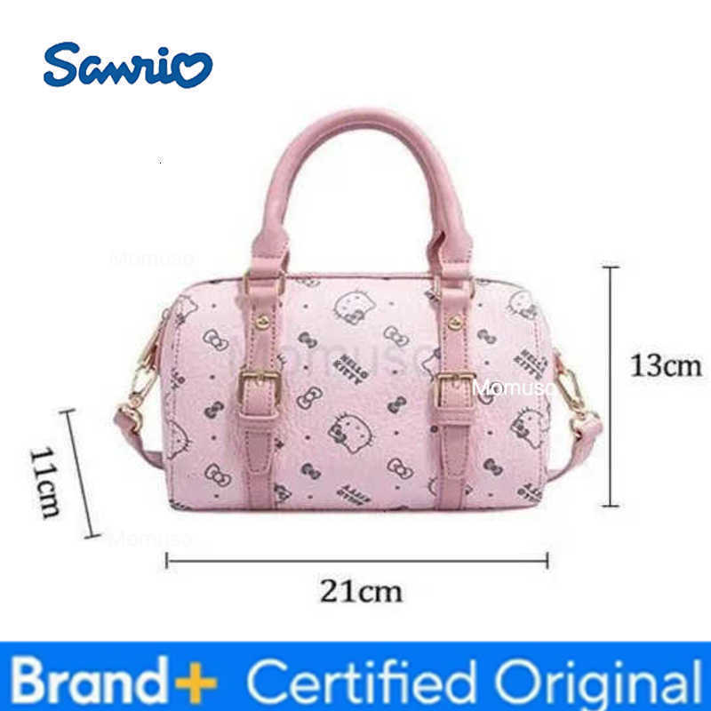 Sanrio Hellokitty Bucket Bag Cute Cartoon Printing Texture High-capacity Handbag Originality Removable Shoulder Strap Messenger Bag H251230
