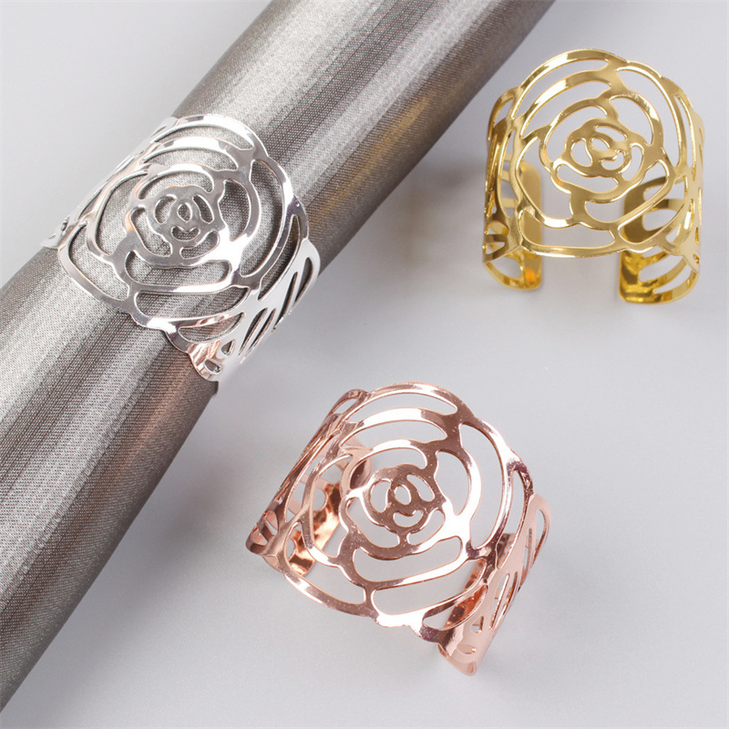Rose Napkin Holder Wed Napkin Ring Sale