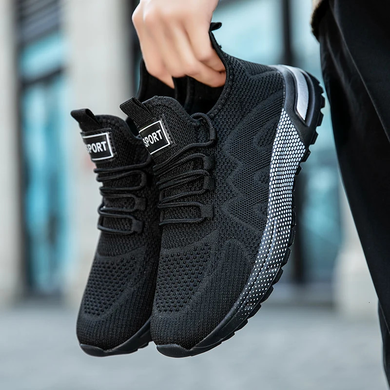 Oiaano Barefoot Man Mesh Light Breathable Lace-Up Sneakers Causal Soft Sole Leisure Zero Drop Outdoor Work Jogging 251226