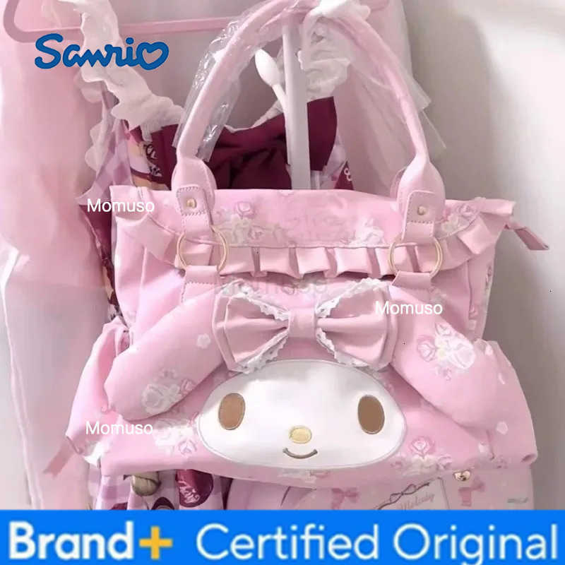 Sanrio Cartoon Character My Melody Printed Commuter Handbag Large Capacity Crossbody Tote Bag Makeup Storage Bag Holiday Toys H251230