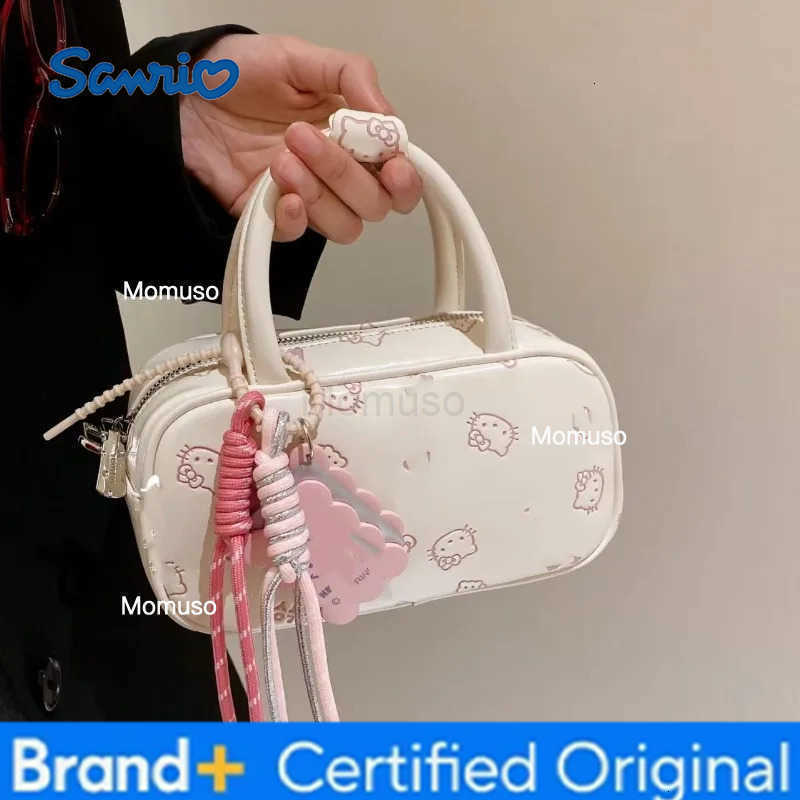 Sanrio Cute Cartoon Anime HelloKitty Pink and Tender Armpit Bag New One-Shoulder Crossbody Kawaii versatile bag Holiday Gift H251230