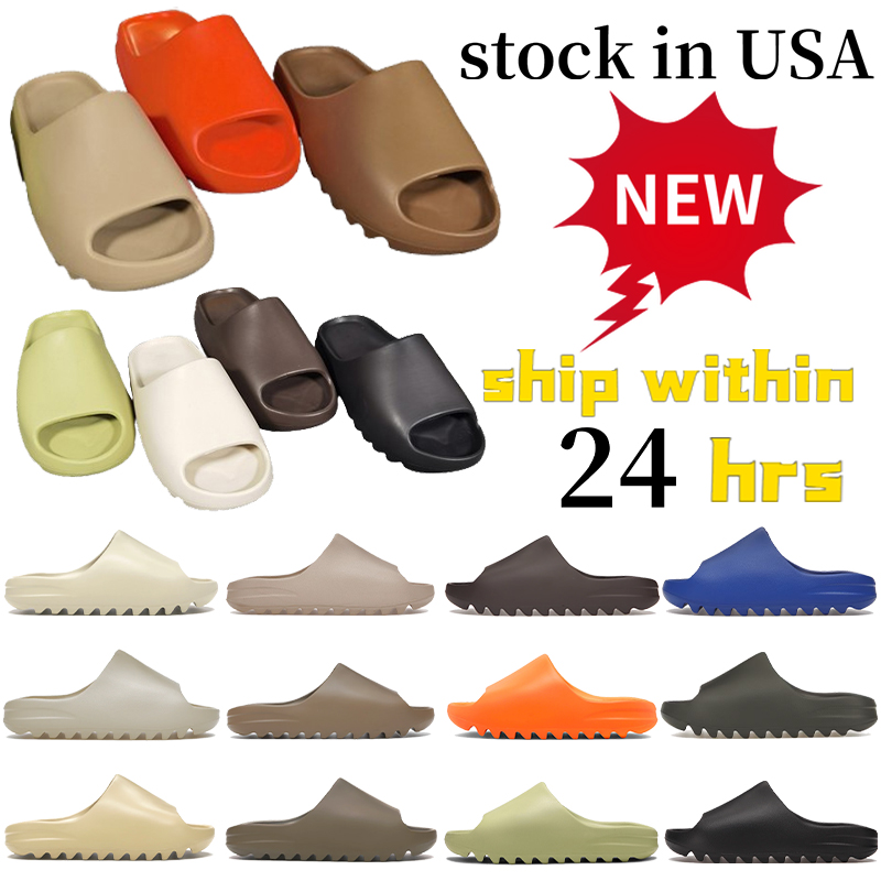 Designer Slippers womens shoes black for Slipper sand Flat Beach sandals classics women Summer slides sandal Onyx Bone Earth green brown mens shoes slide Stock in USA