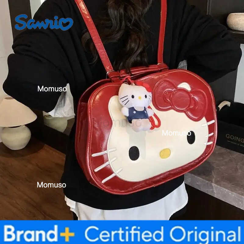 Sanrio Miniso Hello Kitty Bag Kawaii Large Capacity Crossbody Bag Ins Korean Commuter Bag Cartoon Anime Friend Birthday Gift H251230