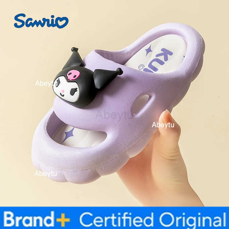 Sanrio kuromi Kids slippers kids shoes Girls shoes Childrens slippers flip flops children hello kitty shoes H251230