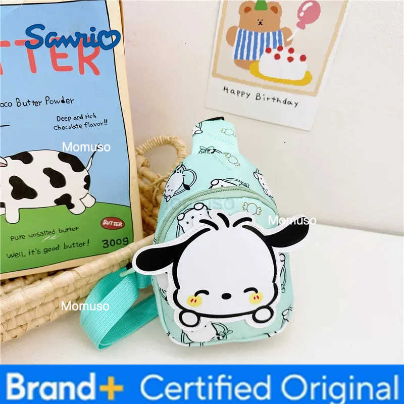 Sanrio Kawaii Hello Kitty Chest Bag Crossbody Bags Kuromi My Melody Cinnamoroll Messenger Shoulder Handbag for Women Toys Girls H251230