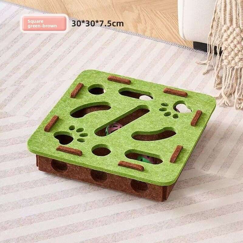 Cross-Border Wholesale Hole-Punching Puzzle Fun Teasing Maze Box Cat Self-Entertainment Boredom Relief Artifact Pet Toy