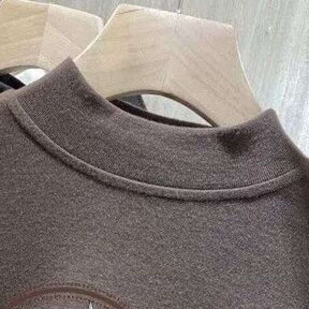 Double-Sided Thermal Half-Turtleneck Base Shirt For Women, Autumn And Winter New Thickened 2026 Designer Fashion Warm Long-Sleeve Brushed T-Shirt Inne