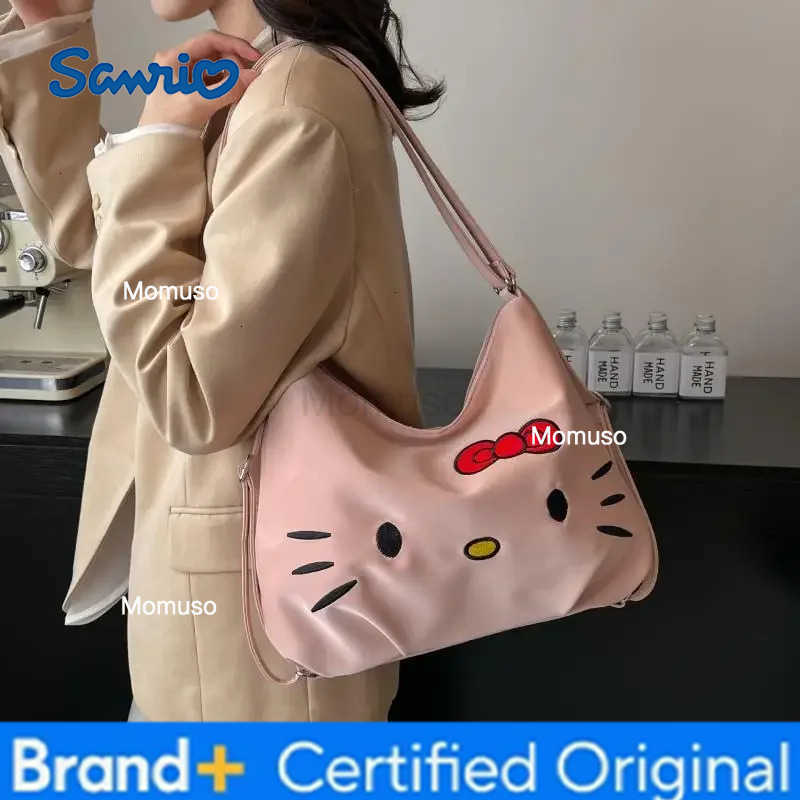 Sanrio Anime Figure Hellokittys Crossbody Bag Girl Tote Bag Large Capacity Backpack Super Light Large Capacity Kawaii Cartoon H251230