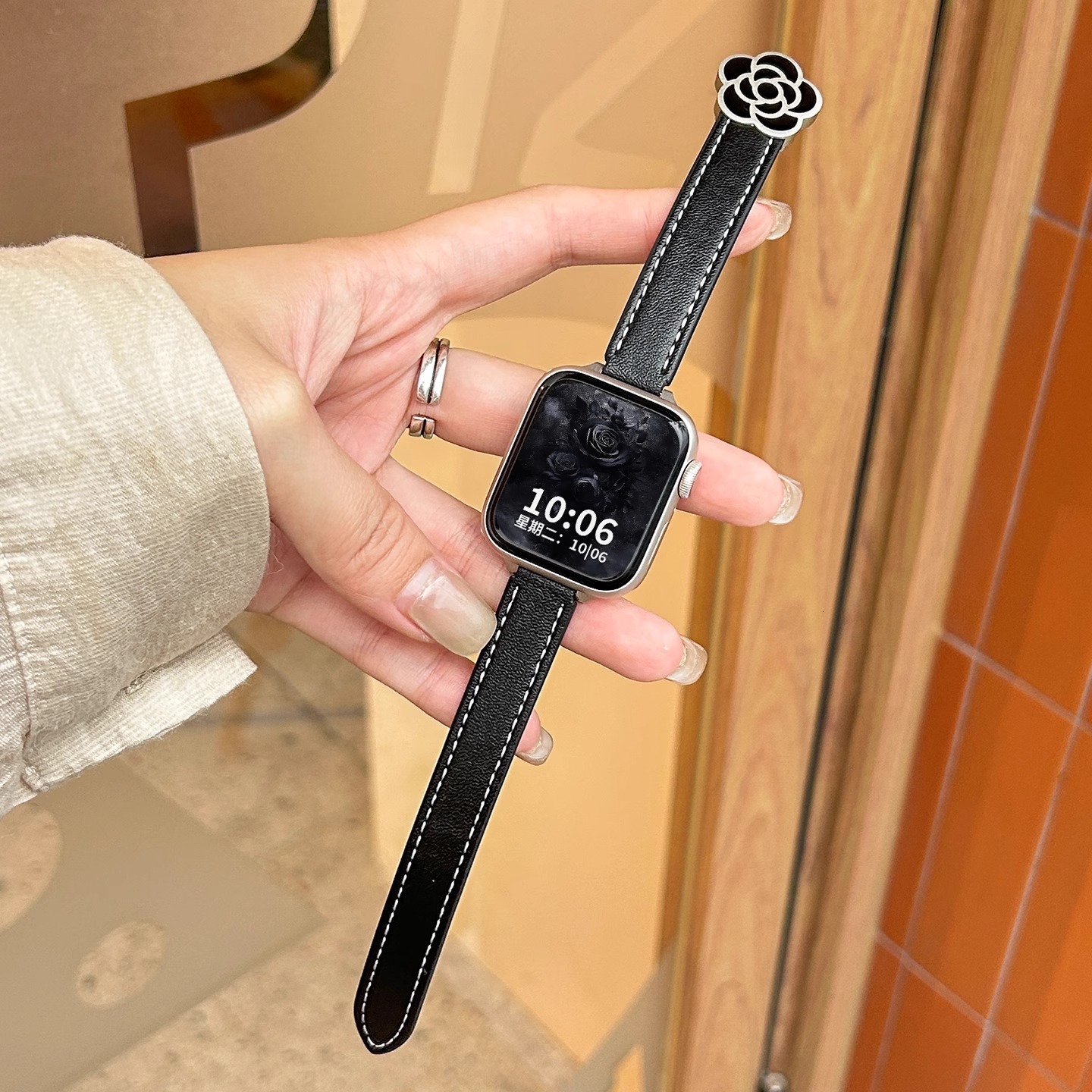 Compatible with Apple Watch S10 Camellia 10% off Stackable 8 Magnetic 7 6 iWatch S123 Strap Women Summer