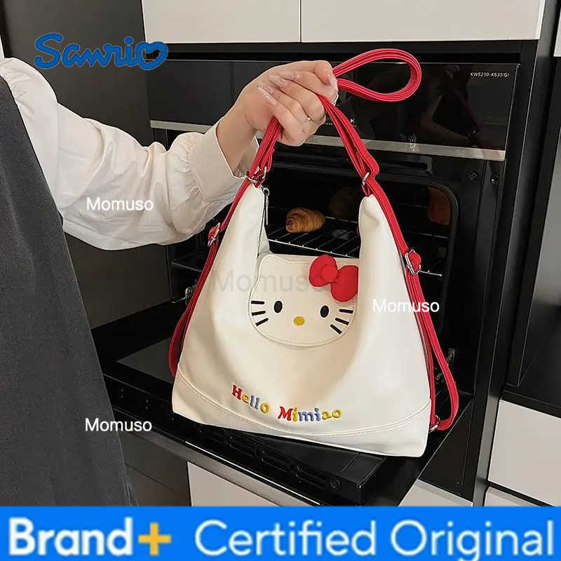 Sanrio Hot Shoulder Bag Hello Kitty Shoulder Bag Cute Large Capacity Fashion Sweet Style Student Girl Shop Tote Bag Shoulder Bag H251230
