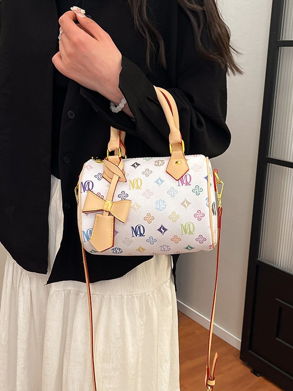 2026 Monogram Pillow Bag for Women, Large Retro Crossbody Shoulder Bag & Handheld Tote