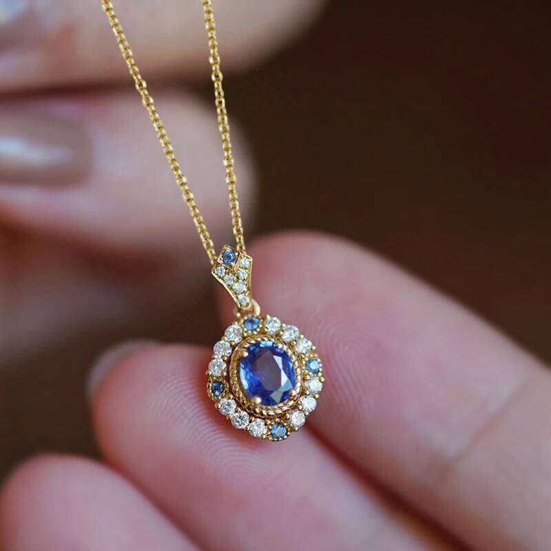 Huitan Charming Purple Cubic Zirconia Necklace for Women Newly Designed Wedding Accessories Fancy Birthday Gift Fashion Jewelry