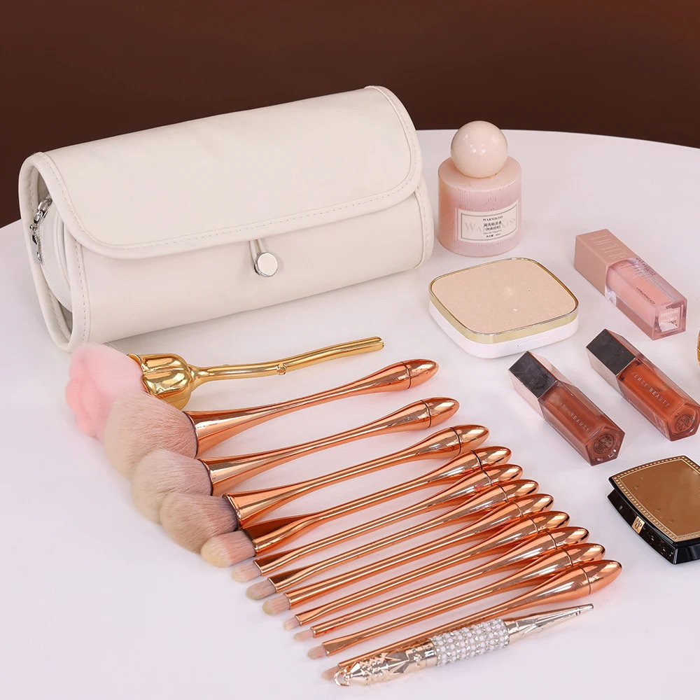 1pc large capacity multifunctional makeup bag makeup brush bag storage bag portable folding beauty makeup storage bag 251225