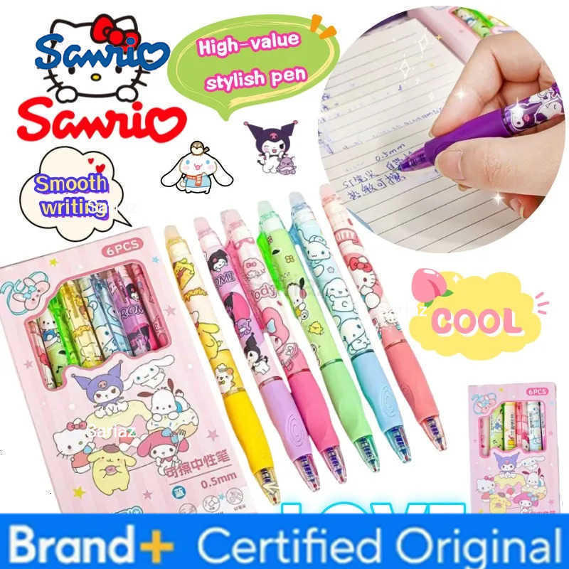 Sanrio my melody hello kitty cinnamoroll pompompurin creative erasable pen cartoon cute student special easy to erase gel pen H2512311