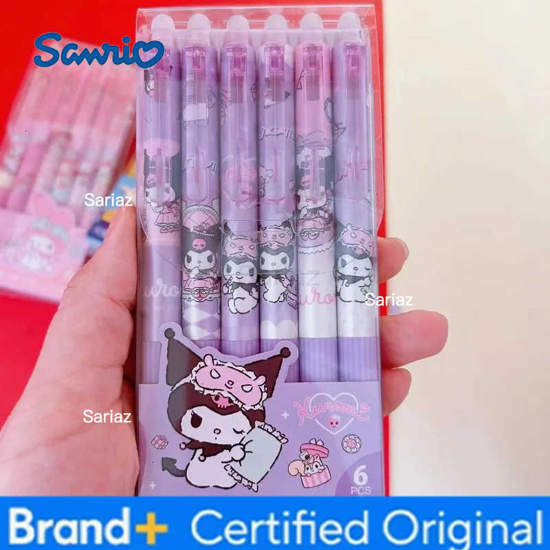 Sanrio my melody cinnamoroll kuromi high value cartoon erasable gel pen cute blue easy to erase pen student general stationery H251231