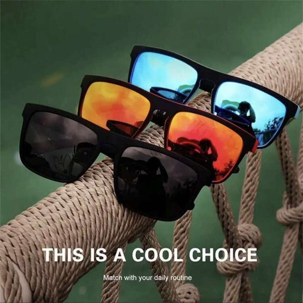 highquality genuine film new european and american square polarized for men sports cycling retro sunglasses trendy manufacturer wholesale