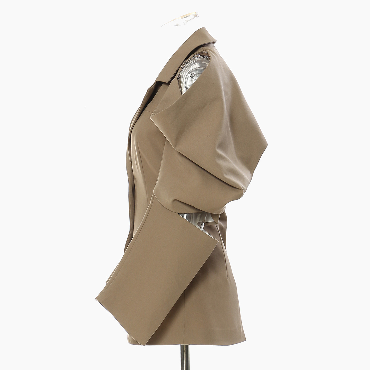 25 OffShoulder Chain Design Irregular Blazer 1593 211122