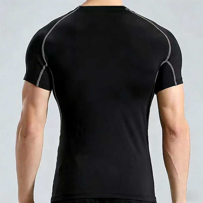 Breathable Mens Workout Apparel: Stretchy High-Waist Sportswear Top