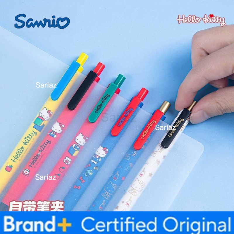 Sanrio my melody hello kitty kuromi pochacco creative press gel pen cartoon cute blind box pen student writing brush special pen H251231
