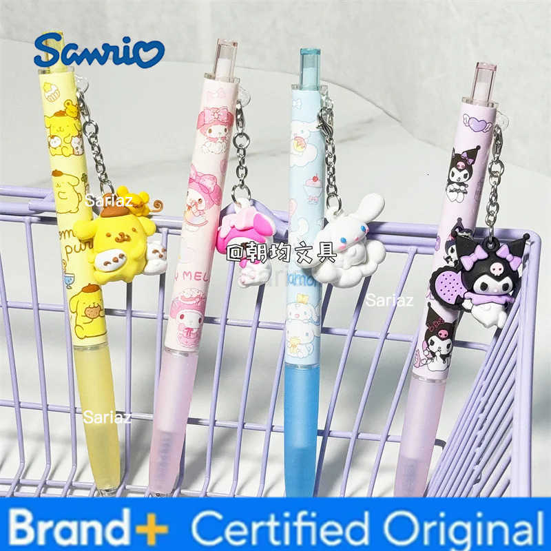 Sanrio 36pcs Kawaii Kuromi Melody Pendant Gel Pen Cute 05mm Black Ink Neutral Pens Office School Supplies Stationery H251231