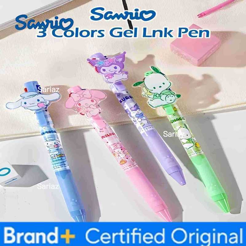 Sanrio Black 05mm Speed Drying Smooth Pen Neutral Pen Cartoon Melody Kuromi Cute Press Pen Ins girl Learning and Office Supplie H251231