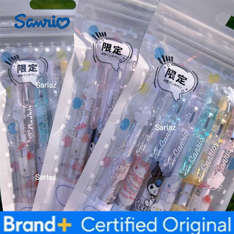 Sanrio latest limited edition set 6 pieces school supplies gifts for boys and girls black quick drying and smooth gel pen H2512311