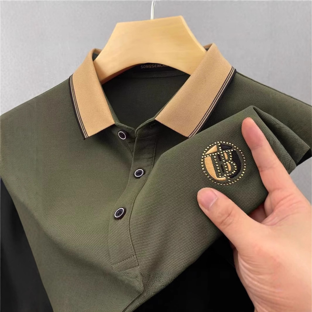 Luxury Brand Designer Clothes Summer Short Sleeve T-Shirt Mens Polo Shirt Pique Export Embroidery Turn-Down Collar Slim Fit Polo Shirt Half Sleeve Top