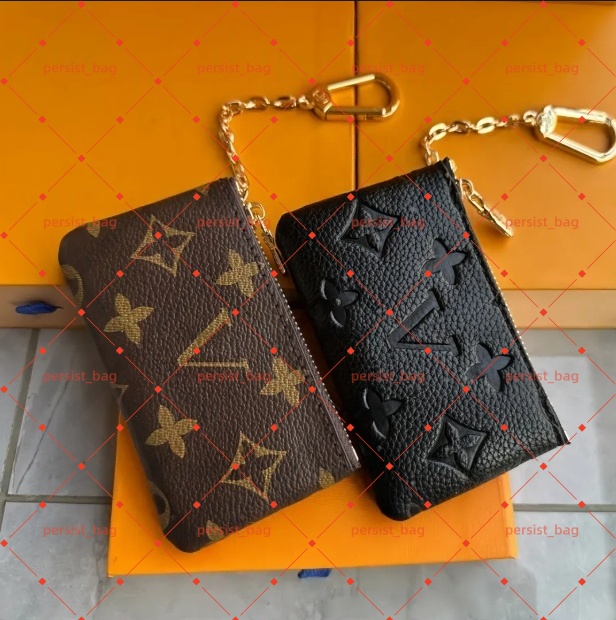 Luxury KEY POUCH Designers bags Mini Wallet Fashion Womens Mens Keychain Ring Credit Card Holder Coin Purse M62650 Dust bag with box wallet