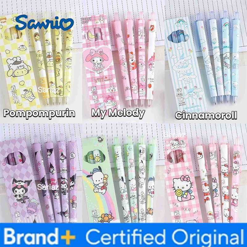 Sanrio 6 models a total of 24 4 Pcs/set limited edition high quality ST black 05mm gel pen kawaii stationery school office supplies H251231