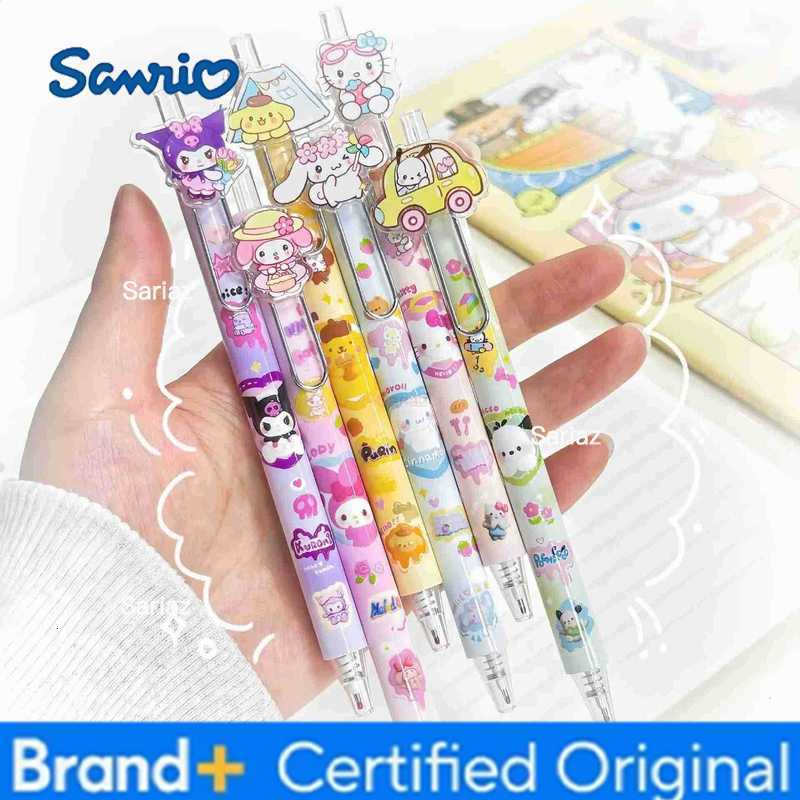 Sanrio 20pcs New Patch Gel Pen Cartoon Cute Melody Hangyodon Press Neutral Pen Student Stationery ChildrenS Gift H251231