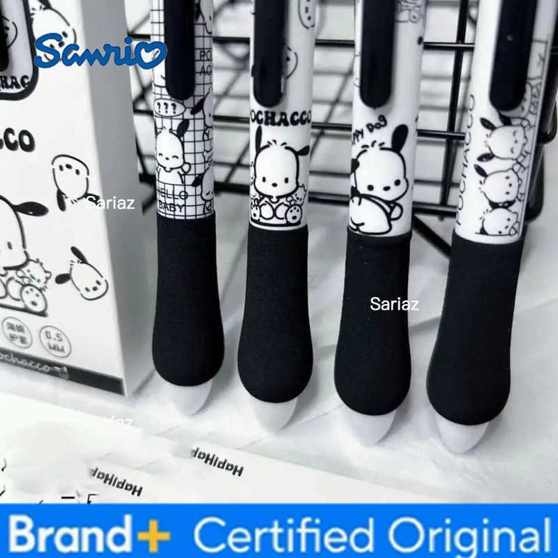 Sanrio 4pcs Pochacco Gel Pen Set Cute Cartoon Press A Gel Pen Quick-drying 05 Ballpoint Pens Stationery Students Supplies H2512311
