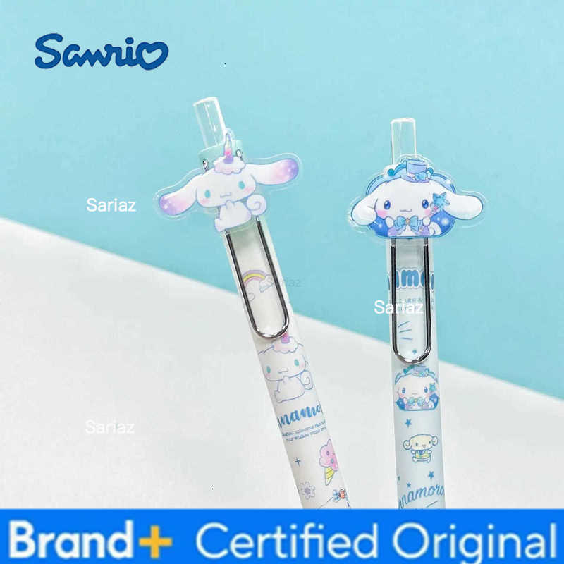 Sanrio 6/36pcs Cinnamon Patch Gel Pen Cute Cartoon 05 Black Press Pen Student Stationery Gift H251231