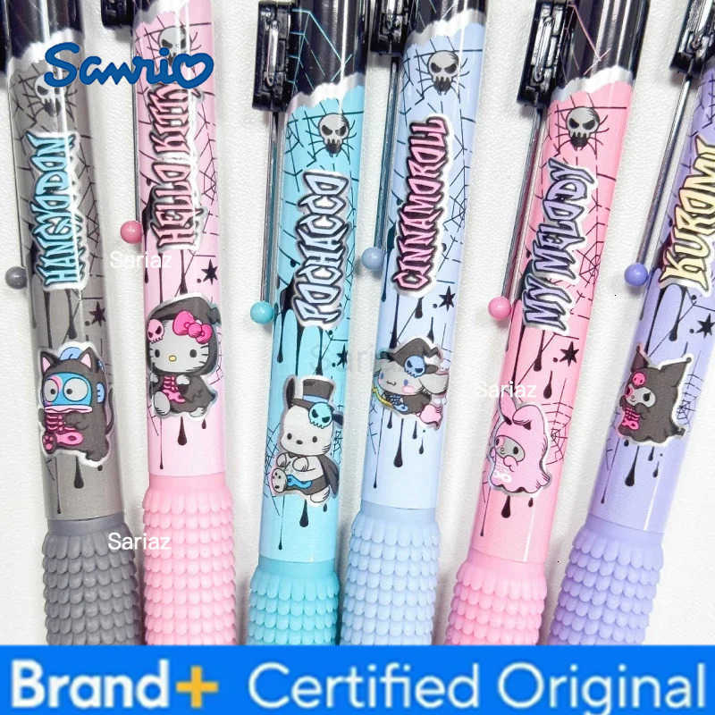 Sanrio 24pcs/lot Hangyodon Melody Kitty Press Gel Pen Cute 05mm Black Ink Neutral Pens Promotional Gift Office School Supplies H251231